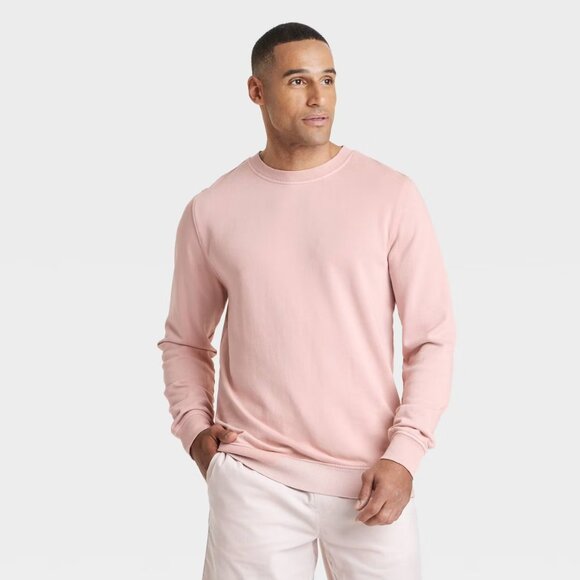 Men's French Terry Crewneck Pullover Sweatshirt - Goodfellow & Co™ - Picture 1 of 3